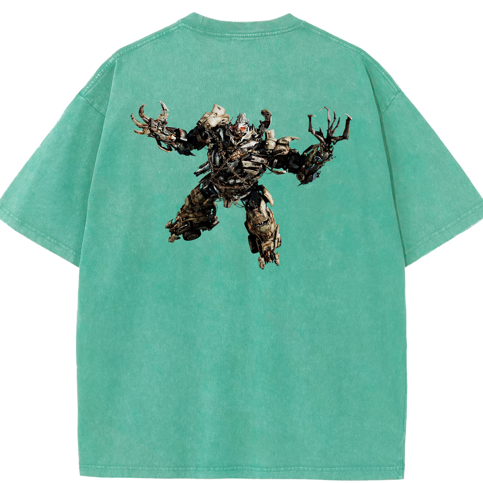（画像用） Transformers トランスフォーマー 綿100% ヴィンテージ風 半袖Tシャツ（背面プリント）
